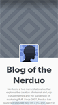 Mobile Screenshot of nerduo.com